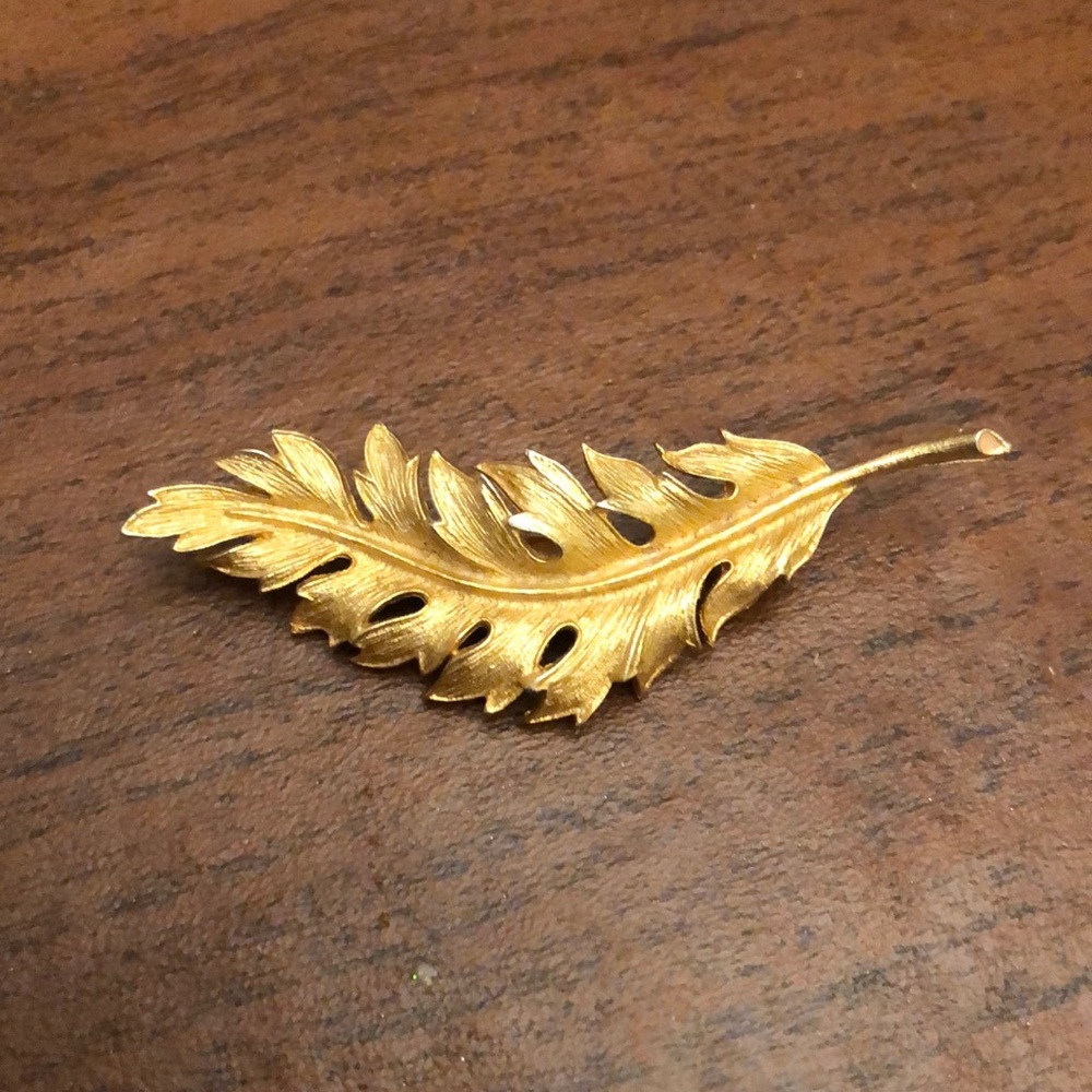 Coro Feather Brooch
